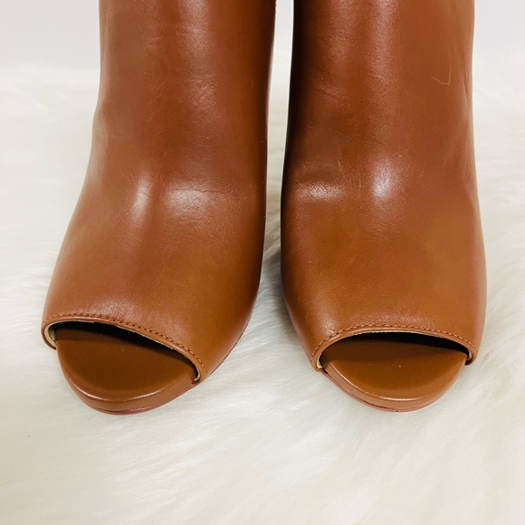 MICHAEL Michael Kors Lawson Leather Open-Toe Ankle Boot In Luggage Size … - Picture 3 of 10
